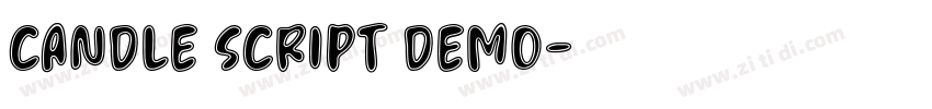 candle script demo字体转换